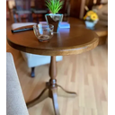 Ver imagem 4 de Mesa Lateral de Canto Rústica C/ Borda Pé Torneado