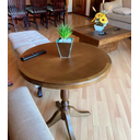 Ver imagem 6 de Mesa Lateral de Canto Rústica C/ Borda Pé Torneado