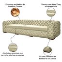 Ver imagem 3 de Sofá Decorativo Sala de Estar Duquesa 4 Lugares 260cm Couro Tiza - Mozzelar