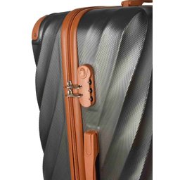 Mala de Viagem Polo King Marseille M1 c/ Cadeado - Tam G - Cinza - 4