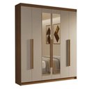Ver imagem 3 de Guarda-Roupa Casal 6 Portas Batentes com Espelho Saturno Madesa