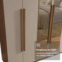 Ver imagem 7 de Guarda-Roupa Casal 6 Portas Batentes com Espelho Saturno Madesa
