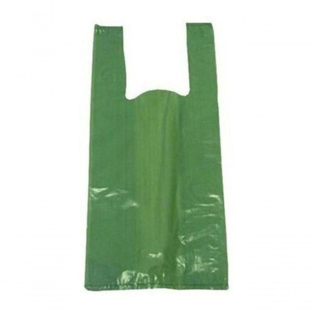 Sacola Reciclada 30 X 40 Verde Pacote com 1 Kg - 2