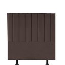 Ver imagem 1 de Cabeceira Estofada Carla 100cm Solteiro para Cama Box Quarto Suede Marrom - Gat Magazine