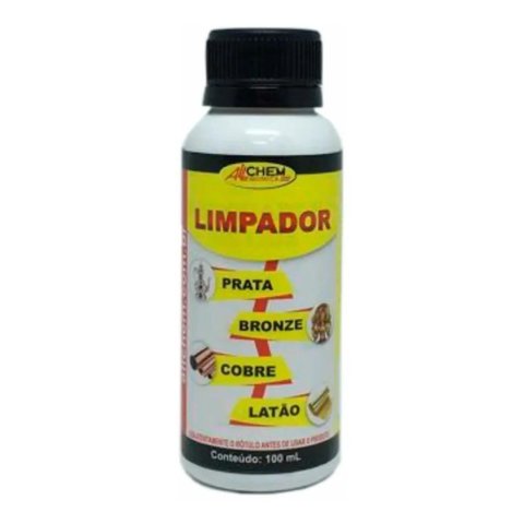 Limpador Limpa Prata Bronze Cobre Latão Allchem 100ml
