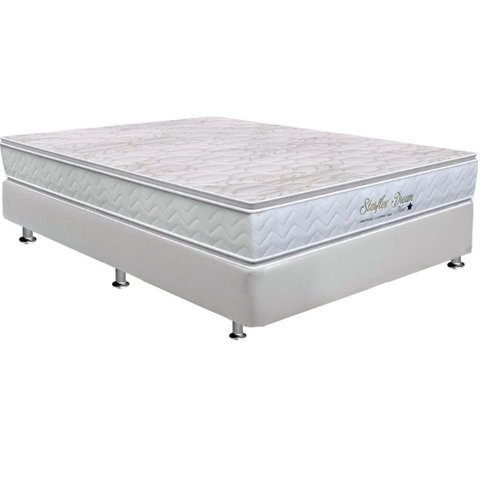 Cama Box Casal: Colchão Molas Ensacadas Orthoflex MasterPocket Starflex Dream New + Base CRC