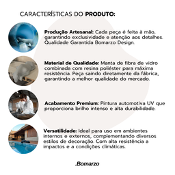 Escultura Decorativa Estátua Pantera Bebendo Água Piscina 102cm:branco Brilho - 5