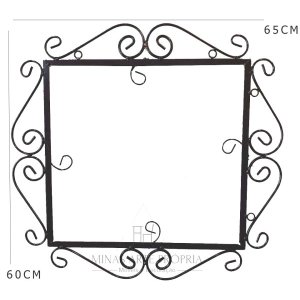 moldura ferro para espelho decoração parede artesanal