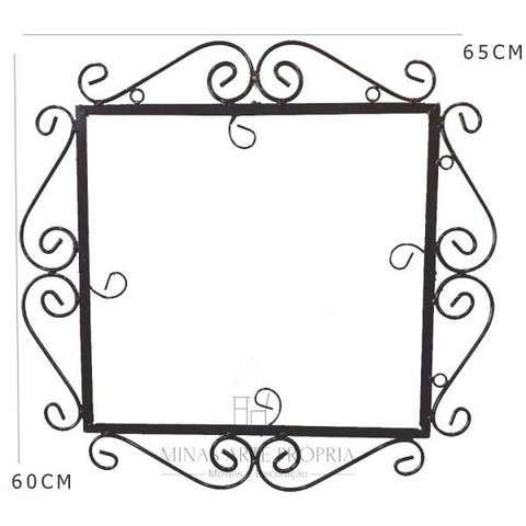 moldura ferro para espelho decoração parede artesanal