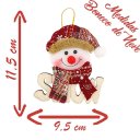 Ver imagem 2 de Kit 12 Placas de Natal Boneco de Neve Natalino 14cm