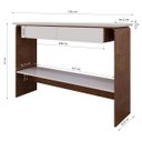 Ver imagem 4 de Aparador Buffet Charles com 2 Gavetas 136 Cm Naturale/branco