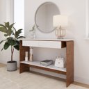 Ver imagem 2 de Aparador Buffet Charles com 2 Gavetas 136 Cm Naturale/branco