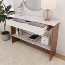 Ver imagem 3 de Aparador Buffet Charles com 2 Gavetas 136 Cm Naturale/branco