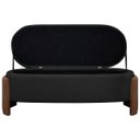 Ver imagem 5 de Kit Cabeceira e Calçadeira Império Casal para Cama Box 140cm Bouclê Facto - Sofa Store:bouclê Preto