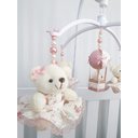 Ver imagem 2 de Mobile para Berço Musical Giratório Ursa Floral Rosé