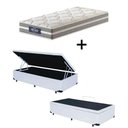 Ver imagem 1 de Cama Box C/ Baú Solteiro + Colchão de Molas Ensacadas Probel Vegas Comfort Pillow Euro Solteiro