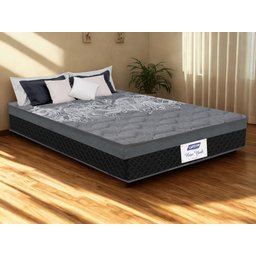 Colchao King Molas Ensacadas New York 1,93x2,03x0,26m Gazin Cinza e Preto - 1