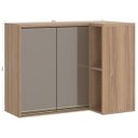 Ver imagem 3 de Armário Aéreo de Canto 2 Portas Reto Luciane Yara - 1314
