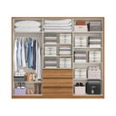 Ver imagem 2 de Guarda-Roupa Roupeiro Veneza Glass Thb 6 Portas 3 Gavetas