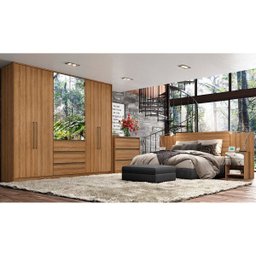 Guarda-Roupa Roupeiro Veneza Glass Thb 6 Portas 3 Gavetas - 3