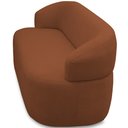 Ver imagem 6 de Sofá 2 Lugares Orgânico Sala de Estar Living 140cm Carmen F04 Veludo Telha - Lyam Decor