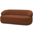 Ver imagem 1 de Sofá 2 Lugares Orgânico Sala de Estar Living 140cm Carmen F04 Veludo Telha - Lyam Decor