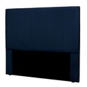 Ver imagem 3 de Cabeceira Solteiro 0,90m Toledo Suede - Pallazio Azul Marinho