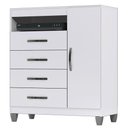 Ver imagem 1 de Cômoda Sapateira Cannes Branco - Incorplac