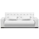 Ver imagem 6 de Sofá Cama Decorativo 210cm Beesley Pu Branco Fosco - Gran Belo