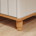 Ver imagem 7 de Cômoda Infantil 100% MDF com 1 Porta e 4 Gavetas 128cm Multimóveis Crper-CMO019 Off White/