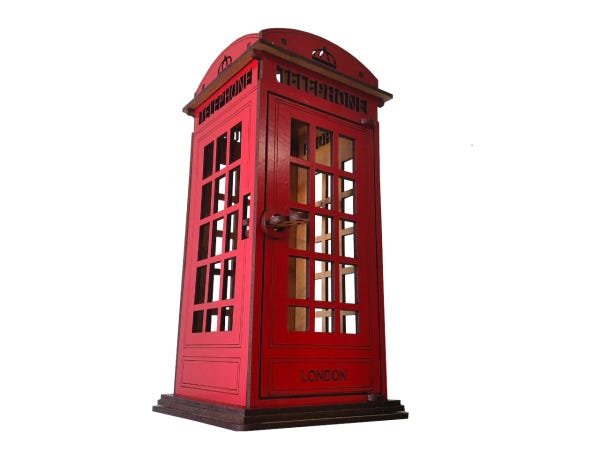 Cabine Telefonica de Londres MDF Decorativo - 4