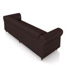 Ver imagem 7 de Sofá Living Sala de Estar Stanford Chesterfield 3 Lugares 240cm Pés de Madeira Couro Wine Vinho G58