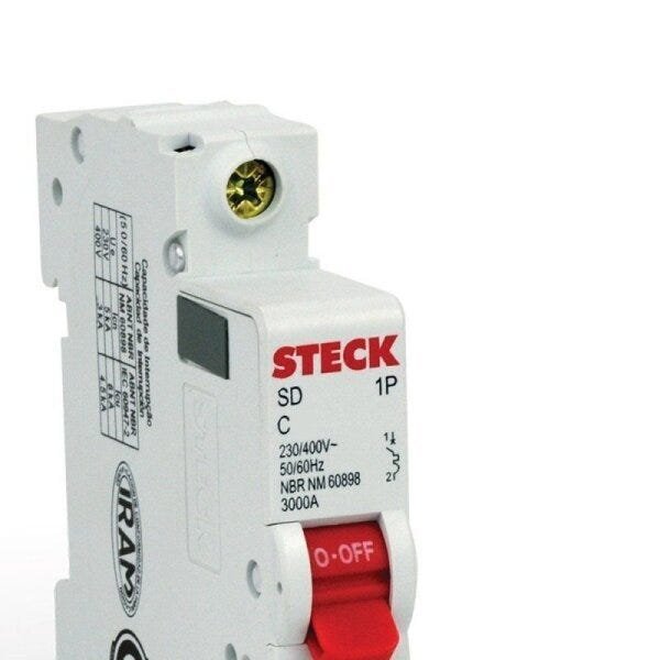 Disjuntor Unipolar 40 Amperes Steck - 4