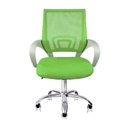 Ver imagem 6 de Cadeira de Escritório Secretária Base Cromada com Rodinha Fortt Lisboa Verde - Csf02-vd