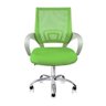 Cadeira de Escritório Secretária Base Cromada com Rodinha Fortt Lisboa Verde - Csf02-vd - 6
