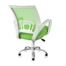 Cadeira de Escritório Secretária Base Cromada com Rodinha Fortt Lisboa Verde - Csf02-vd - 4