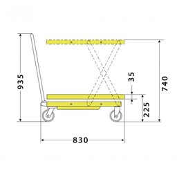 Mesa Pantográfica Mmp 150 Kg X 740 Menegotti - 3