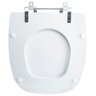 Tampa Vaso Sanitário Madeira Laqueada Fit Branco para Bacia Celite - 5