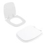 Tampa Vaso Sanitário Madeira Laqueada Fit Branco para Bacia Celite - 2