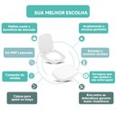 Ver imagem 4 de Tampa Vaso Sanitário Madeira Laqueada Fit Branco para Bacia Celite
