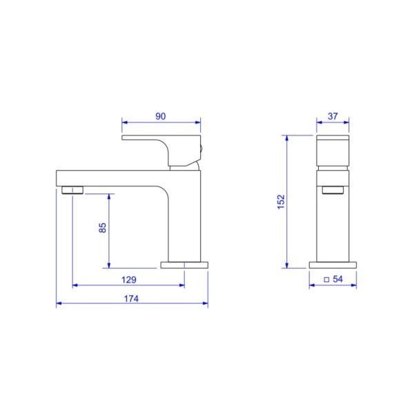 Misturador de Mesa para Lavatório Unic Bica Baixa Red Gold - Deca - 2