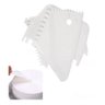 Kit 4 Pçs Espátulas Confeiteiro Alisar Bolo Decorativas:Branco - 1