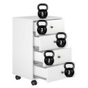 Ver imagem 5 de Mesa de Cabeceira 4 Gavetas Prisma Branco - M2