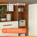 Ver imagem 6 de Cômoda Multiuso 6 Gavetas 1 Porta com Prateleiras Atena