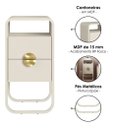 Ver imagem 3 de Mesa de Cabeceira Luna 300 2GAV Off White 28092