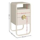 Ver imagem 5 de Mesa de Cabeceira Luna 300 2GAV Off White 28092