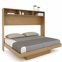 Ver imagem 4 de Cama de Casal Articulada com Nichos e Prateleiras CM8043 Amêndoa - Tecnomobili