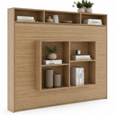 Ver imagem 5 de Cama de Casal Articulada com Nichos e Prateleiras CM8043 Amêndoa - Tecnomobili