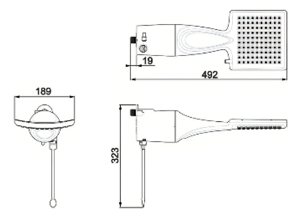 Ducha Loren Shower Elétrico Eletrônico Lorenzetti 127v 5500w - 5