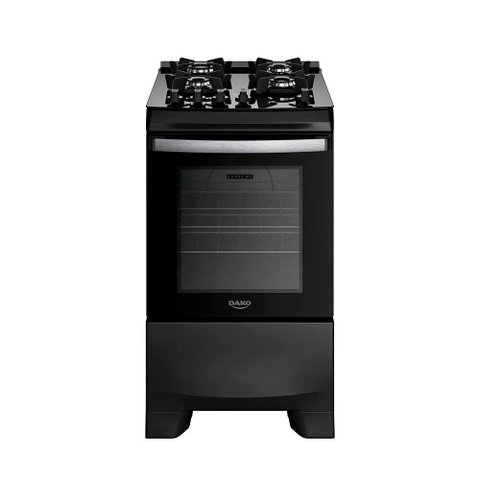 Fogão Dako Supreme Glass 4 Bocas com Mesa de Vidro